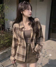 almo（アルモ）の「【Bls】 【ZL】【Bling Leads】シースルーチェックシャツ(BL)（シャツ/ブラウス）」