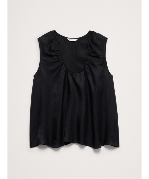Banana Republic(バナナリパブリック)の「ビスコース リネン スクープネック タンクトップ(シャツ/ブラウス・レディース・ホワイト/ブラック系その他/ブラック・XS/S/M/L)」の15枚目の写真