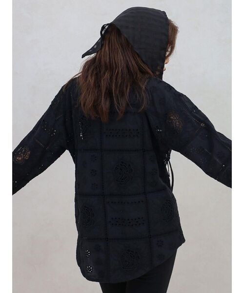 FIKA.(フィーカ)の「Cotton lace tailored jacket(その他トップス・レディース・カーキ/アイボリー/チャコール・FREE)」の12枚目の写真