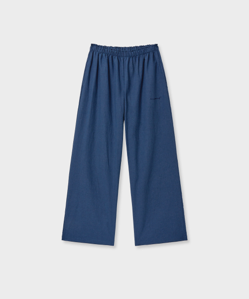 VANISHMENT（バニシュメント）の「Linen banding pants_navy（その他パンツ・レディース・その他・FREE）」の2枚目の写真
