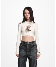 【NEW】TATTOO PATCH CROP LONGSLEEVE/タトゥー パッチ クロップ ロングスリーブ