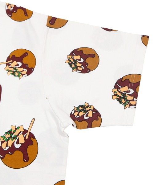 PUNYUS（プニュズ）の「たこ焼き総柄Tシャツ（Tシャツ/カットソー・レディース・ブラウン・1/2/3/4/5）」の10枚目の写真