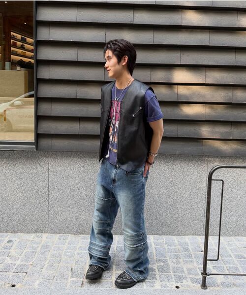 KICHUL（キチョル）の「Bind Raw Cut Straight Denim Pants (Indigo)（デニムパンツ・レディース・その他・MEDIUM/LARGE/SMALL）」の9枚目の写真