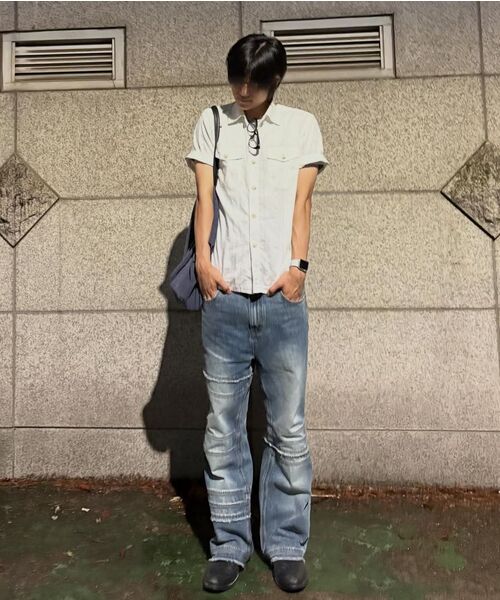 KICHUL（キチョル）の「Bind Raw Cut Straight Denim Pants (Indigo)（デニムパンツ・レディース・その他・MEDIUM/LARGE/SMALL）」の10枚目の写真