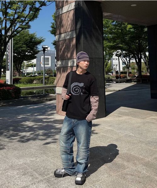 KICHUL（キチョル）の「Bind Raw Cut Straight Denim Pants (Indigo)（デニムパンツ・レディース・その他・MEDIUM/LARGE/SMALL）」の11枚目の写真