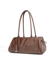 【NiiNa】【高品質牛革】ロングハンドルデザインボストンバッグ