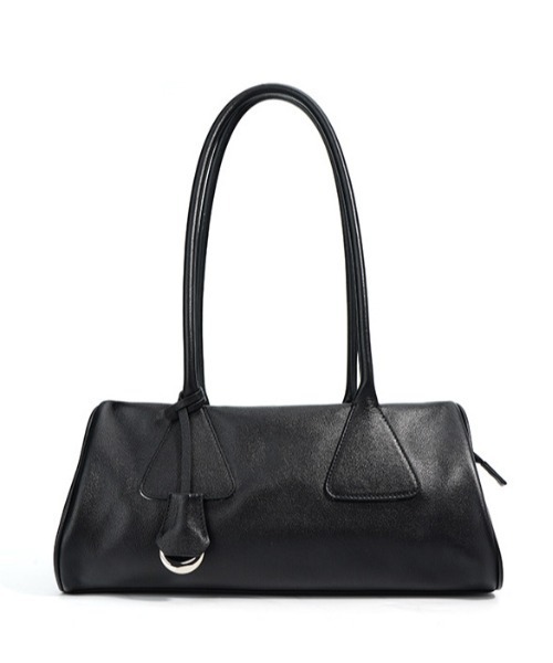NiiNa（ニーナ）の「【NiiNa】【高品質牛革】ロングハンドルデザインボストンバッグ（ボストンバッグ・レディース・ダークブラウン/ブラウン・FREE）」の3枚目の写真