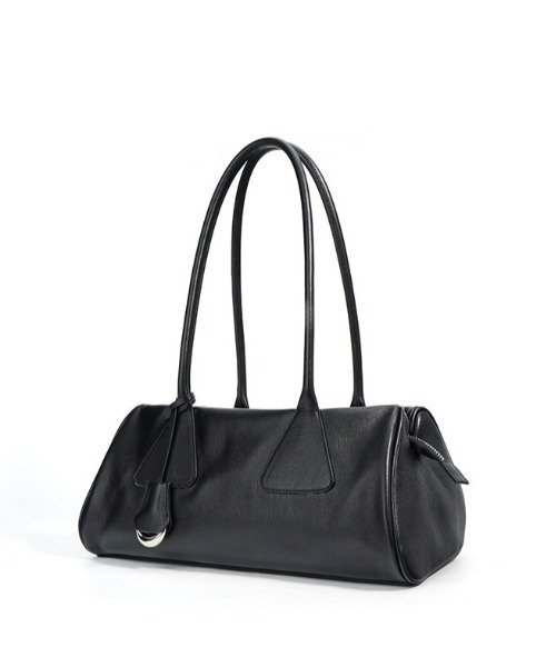 NiiNa（ニーナ）の「【NiiNa】【高品質牛革】ロングハンドルデザインボストンバッグ（ボストンバッグ・レディース・ダークブラウン/ブラウン・FREE）」の4枚目の写真