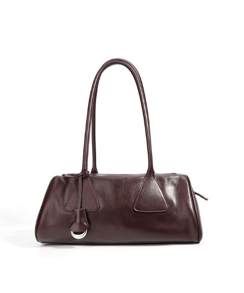 NiiNa（ニーナ）の「【NiiNa】【高品質牛革】ロングハンドルデザインボストンバッグ（ボストンバッグ・レディース・ダークブラウン/ブラウン・FREE）」の7枚目の写真