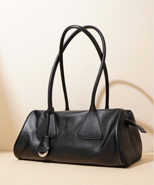 NiiNa（ニーナ）の「【NiiNa】【高品質牛革】ロングハンドルデザインボストンバッグ（ボストンバッグ・レディース・ダークブラウン/ブラウン・FREE）」の11枚目の写真