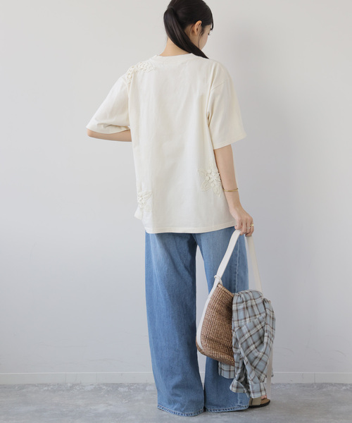 JOURNAL STANDARD relume(ジャーナルスタンダード レリューム)の「【Lords of Lotus / ローズオブロータス】TEE(Tシャツ/カットソー・レディース・ホワイト×ホワイト・MEDIUM)」の6枚目の写真