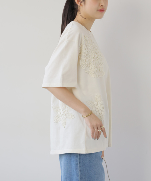JOURNAL STANDARD relume(ジャーナルスタンダード レリューム)の「【Lords of Lotus / ローズオブロータス】TEE(Tシャツ/カットソー・レディース・ホワイト×ホワイト・MEDIUM)」の9枚目の写真