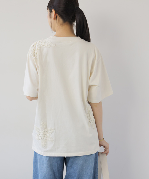 JOURNAL STANDARD relume(ジャーナルスタンダード レリューム)の「【Lords of Lotus / ローズオブロータス】TEE(Tシャツ/カットソー・レディース・ホワイト×ホワイト・MEDIUM)」の10枚目の写真