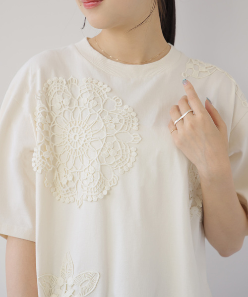 JOURNAL STANDARD relume(ジャーナルスタンダード レリューム)の「【Lords of Lotus / ローズオブロータス】TEE(Tシャツ/カットソー・レディース・ホワイト×ホワイト・MEDIUM)」の11枚目の写真