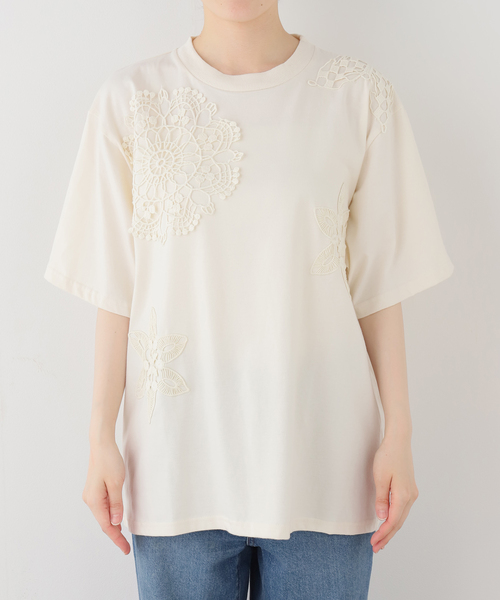 JOURNAL STANDARD relume(ジャーナルスタンダード レリューム)の「【Lords of Lotus / ローズオブロータス】TEE(Tシャツ/カットソー・レディース・ホワイト×ホワイト・MEDIUM)」の18枚目の写真