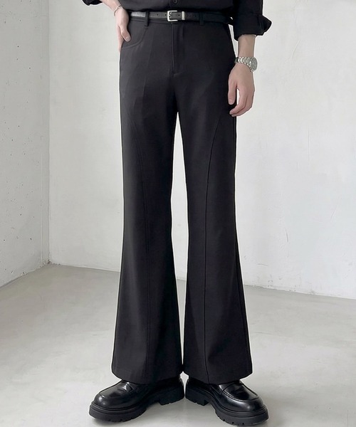 Otte(オッテ)の「カーブシームフレアスラックス(スラックス・メンズ・ブラック・MEDIUM/X-LARGE/SMALL/LARGE)」の1枚目の写真