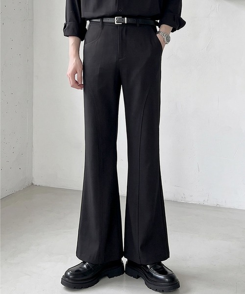 Otte(オッテ)の「カーブシームフレアスラックス(スラックス・メンズ・ブラック・MEDIUM/X-LARGE/SMALL/LARGE)」の2枚目の写真