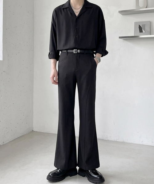 Otte(オッテ)の「カーブシームフレアスラックス(スラックス・メンズ・ブラック・MEDIUM/X-LARGE/SMALL/LARGE)」の4枚目の写真