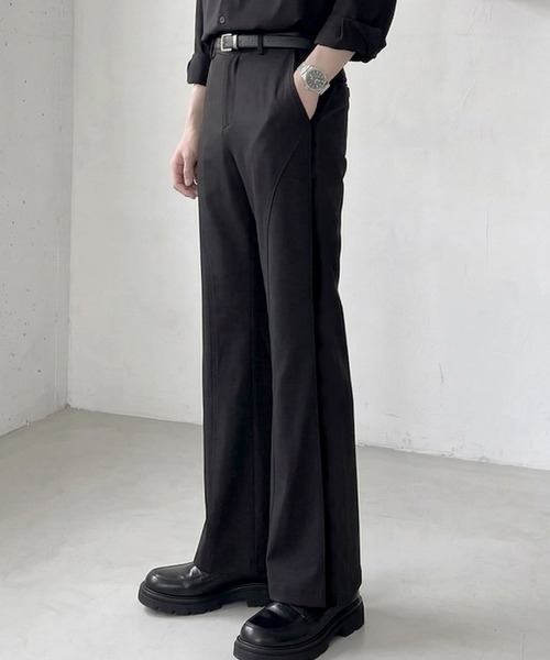 Otte(オッテ)の「カーブシームフレアスラックス(スラックス・メンズ・ブラック・MEDIUM/X-LARGE/SMALL/LARGE)」の3枚目の写真