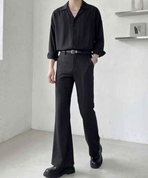 Otte(オッテ)の「カーブシームフレアスラックス(スラックス・メンズ・ブラック・MEDIUM/X-LARGE/SMALL/LARGE)」の5枚目の写真