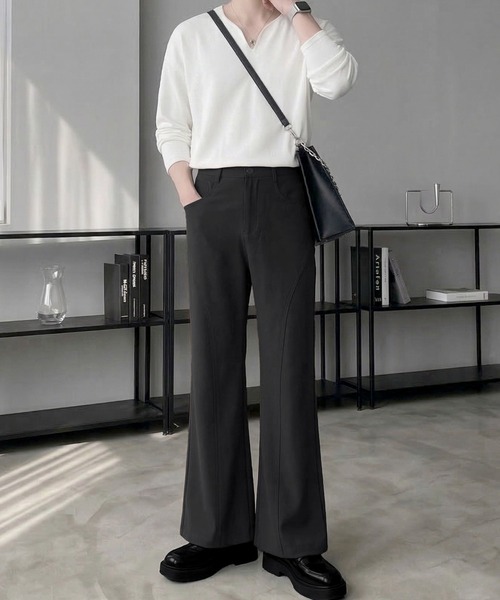 Otte(オッテ)の「カーブシームフレアスラックス(スラックス・メンズ・ブラック・MEDIUM/X-LARGE/SMALL/LARGE)」の11枚目の写真