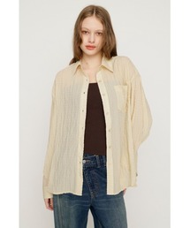 SHHER OVER SH シアーオーバーシャツ 夏服