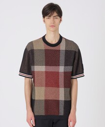 【10th ANNIVERSARY】ツィーディークレストブリッジチェックニットTシャツ