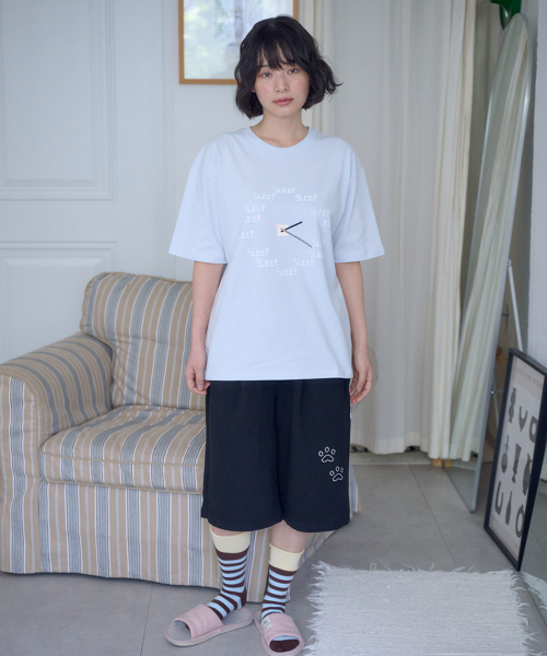 ambler(エムブラー)の「スリープクロックグラフィック半袖Tシャツ AS1319 (ブルー)(Tシャツ/カットソー・レディース・その他・LARGE/MEDIUM/SMALL)」の3枚目の写真