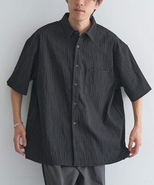 CRAFT STANDARD BOUTIQUE（クラフトスタンダードブティック）の「ジャカード柄半袖シャツ（シャツ/ブラウス・メンズ・ブラック/アイボリー/ブラウン・L/M）」の17枚目の写真