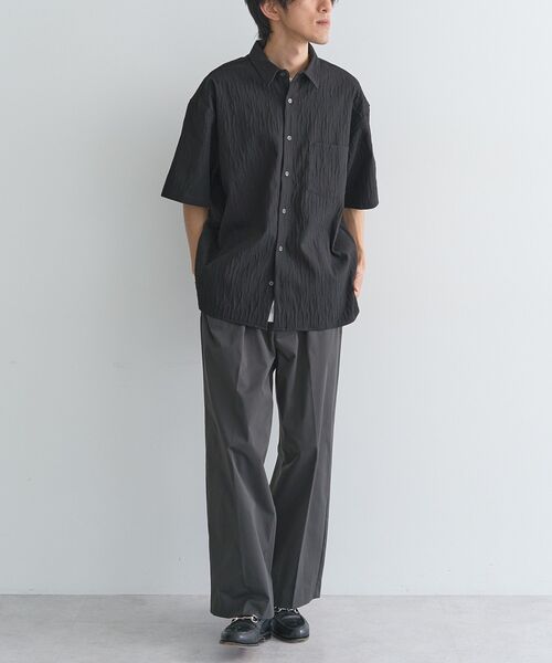 CRAFT STANDARD BOUTIQUE（クラフトスタンダードブティック）の「ジャカード柄半袖シャツ（シャツ/ブラウス・メンズ・ブラック/アイボリー/ブラウン・L/M）」の20枚目の写真
