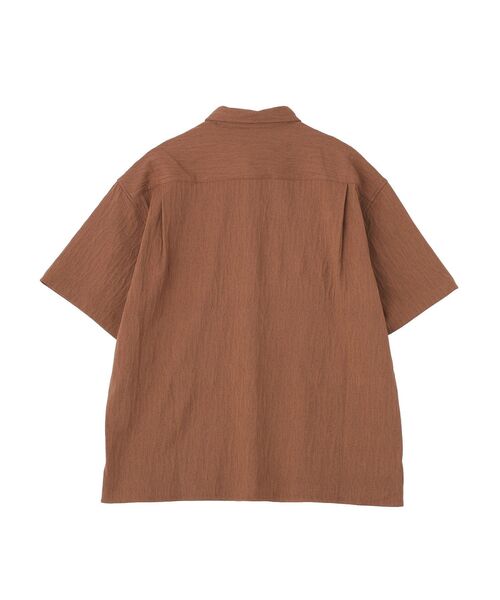 CRAFT STANDARD BOUTIQUE（クラフトスタンダードブティック）の「ジャカード柄半袖シャツ（シャツ/ブラウス・メンズ・ブラック/アイボリー/ブラウン・L/M）」の4枚目の写真