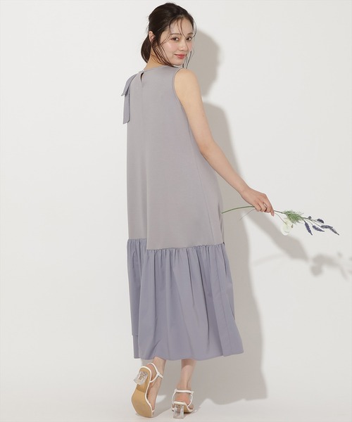WILLSELECTION(ウィルセレクション)の「ショルダーリボンヘムフレアワンピース(ワンピース・レディース・ピンク/ラベンダー/ブラック・FREE)」の18枚目の写真