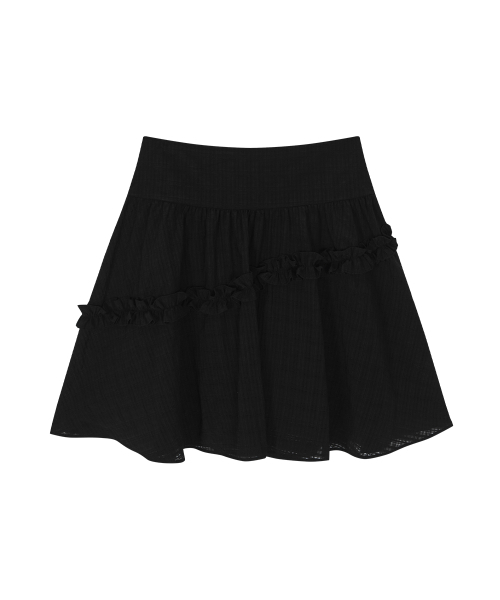 ASON(アズオン)の「BERRY FRILL SKIRT / BLACK(スカート・レディース・その他・FREE)」の3枚目の写真