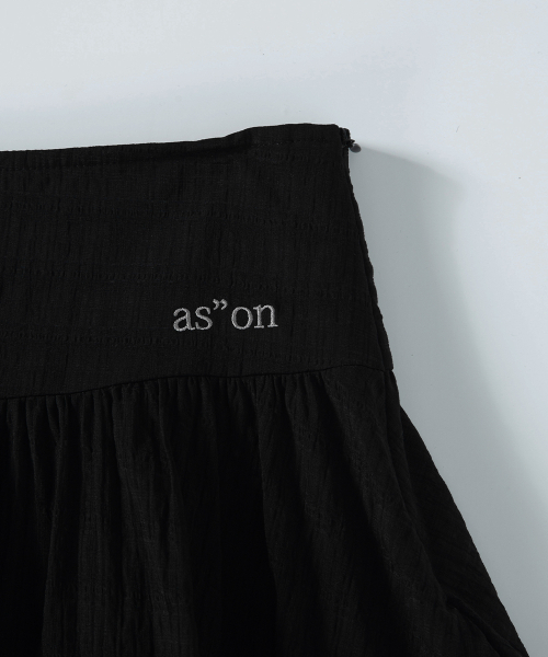ASON(アズオン)の「BERRY FRILL SKIRT / BLACK(スカート・レディース・その他・FREE)」の5枚目の写真