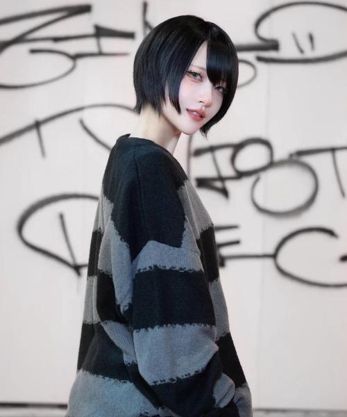 gibous(ギボス)の「gibous/ギボス/scorpion border knit(ニット/セーター・レディース・グレー・F)」の14枚目の写真
