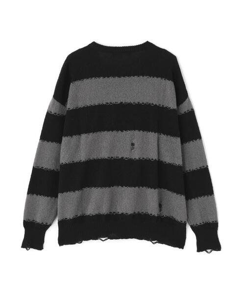 gibous(ギボス)の「gibous/ギボス/scorpion border knit(ニット/セーター・レディース・グレー・F)」の21枚目の写真
