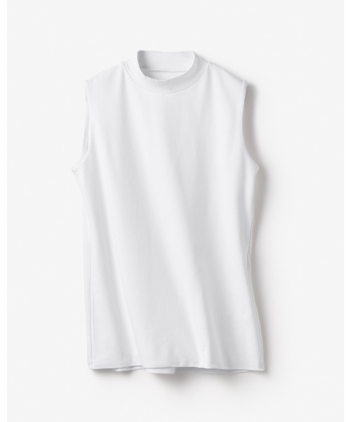 DoCLASSE( ドゥクラッセ)の「ハイネック/ノースリーブ・DoT(Tシャツ/カットソー・レディース・ダークネイビー/ブラック/チャコール/ホワイト/ライトグレー・L/M/LL/3L/S)」の6枚目の写真