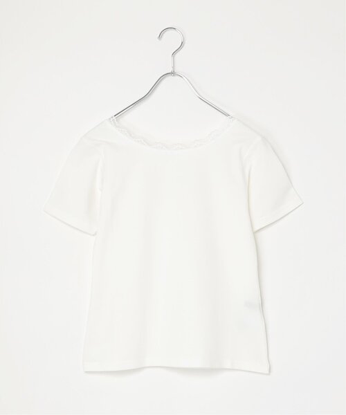 VENCEEXCHANGE（ヴァンスエクスチェンジ）の「襟レースバックオープンプルオーバー（Tシャツ/カットソー・レディース・オフホワイト/グレー/ブラック・FREE）」の20枚目の写真