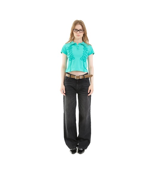 FTW(エフティダブリュー)の「SPINDLE POLO TOPS(ポロシャツ・レディース・ブラック/ミント・SMALL/MEDIUM)」の17枚目の写真