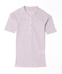 baserange 半袖トップス　Tシャツ M パープル BASERANGE｜ベースレンジ（レディース）のTシャツ/カットソー