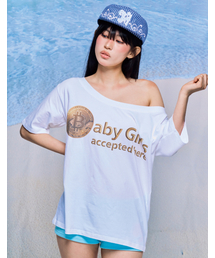 Off - Shoulder Loose Top- Tea Party（Tシャツ/カットソー）｜HONKYO