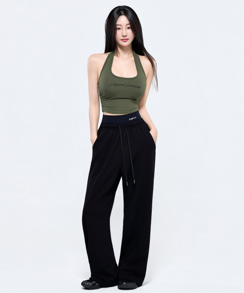 PHYSICAL GARMENTS（フィジカルガーメンツ）の「P5088 ヴィンテージロゴキャップ内蔵ホルターネックノースリーブ [4COLOR]（Tシャツ/カットソー・レディース・ホワイト/カーキ/ブラック/チャコール・SMALL/MEDIUM）」の22枚目の写真
