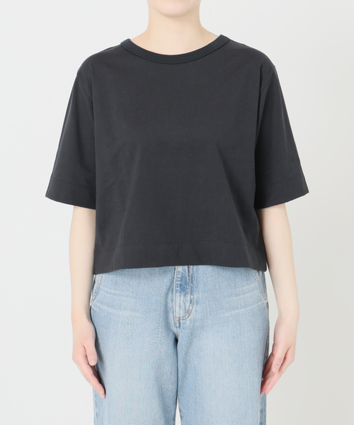IENA（イエナ）の「《追加》クロップドTシャツ（Tシャツ/カットソー・レディース・ライトグレー/ホワイト/ピンク/ブラック・FREE）」の10枚目の写真