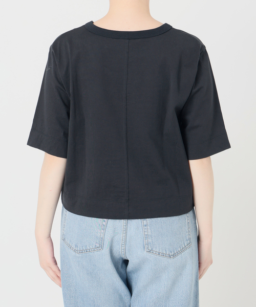 IENA（イエナ）の「《追加》クロップドTシャツ（Tシャツ/カットソー・レディース・ライトグレー/ホワイト/ピンク/ブラック・FREE）」の12枚目の写真