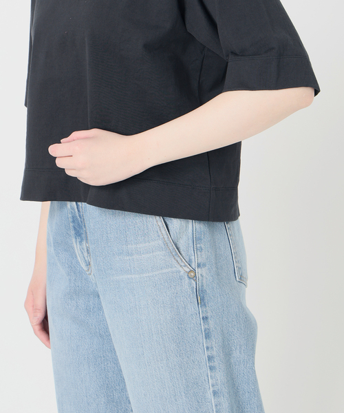 IENA（イエナ）の「《追加》クロップドTシャツ（Tシャツ/カットソー・レディース・ライトグレー/ホワイト/ピンク/ブラック・FREE）」の15枚目の写真