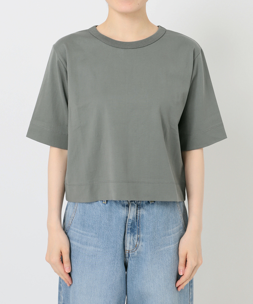 IENA（イエナ）の「《追加》クロップドTシャツ（Tシャツ/カットソー・レディース・ライトグレー/ホワイト/ピンク/ブラック・FREE）」の17枚目の写真