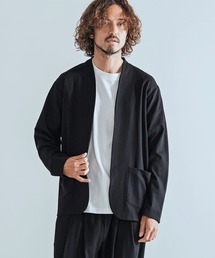 Magine（マージン）の「mj11741-Herringbone Check - Solid TR Stretch Collarless Jacket ノーカラージャケット(MGN-263-009)（ノーカラージャケット）」