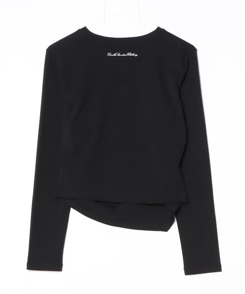 ESSENTIAL(エッセンシャル)の「ベアフライス アシンメトリーTシャツ(Tシャツ/カットソー・レディース・オフホワイト/ミント/ブラック・FREE)」の4枚目の写真