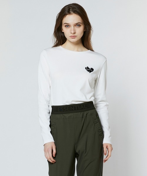 ESSENTIAL(エッセンシャル)の「ベアフライス アシンメトリーTシャツ(Tシャツ/カットソー・レディース・オフホワイト/ミント/ブラック・FREE)」の1枚目の写真