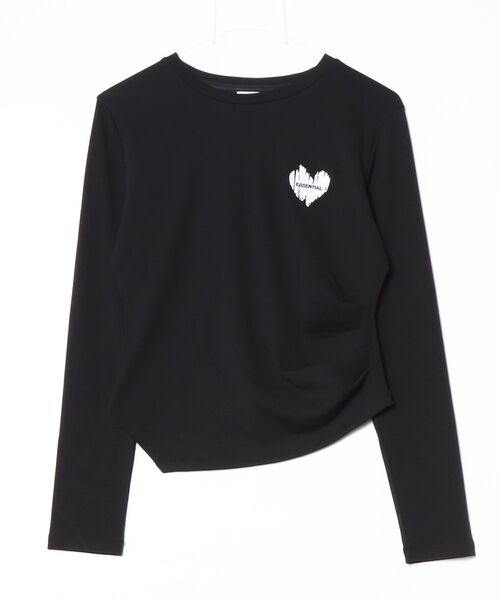 ESSENTIAL(エッセンシャル)の「ベアフライス アシンメトリーTシャツ(Tシャツ/カットソー・レディース・オフホワイト/ミント/ブラック・FREE)」の22枚目の写真